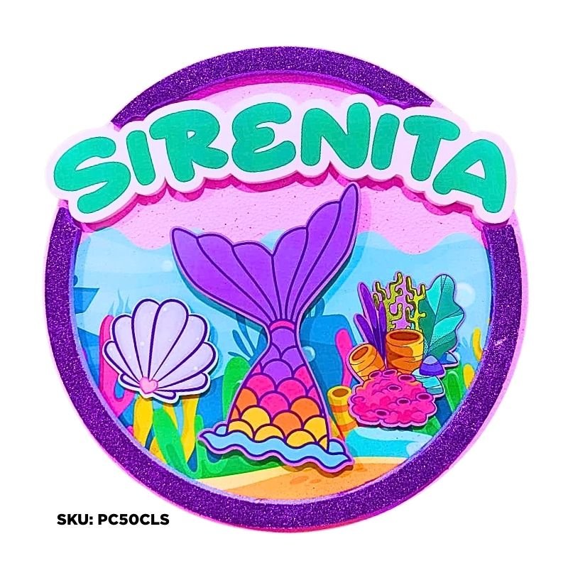 PIÑATA COLA DE SIRENA 50CM ESPUMAFLEX