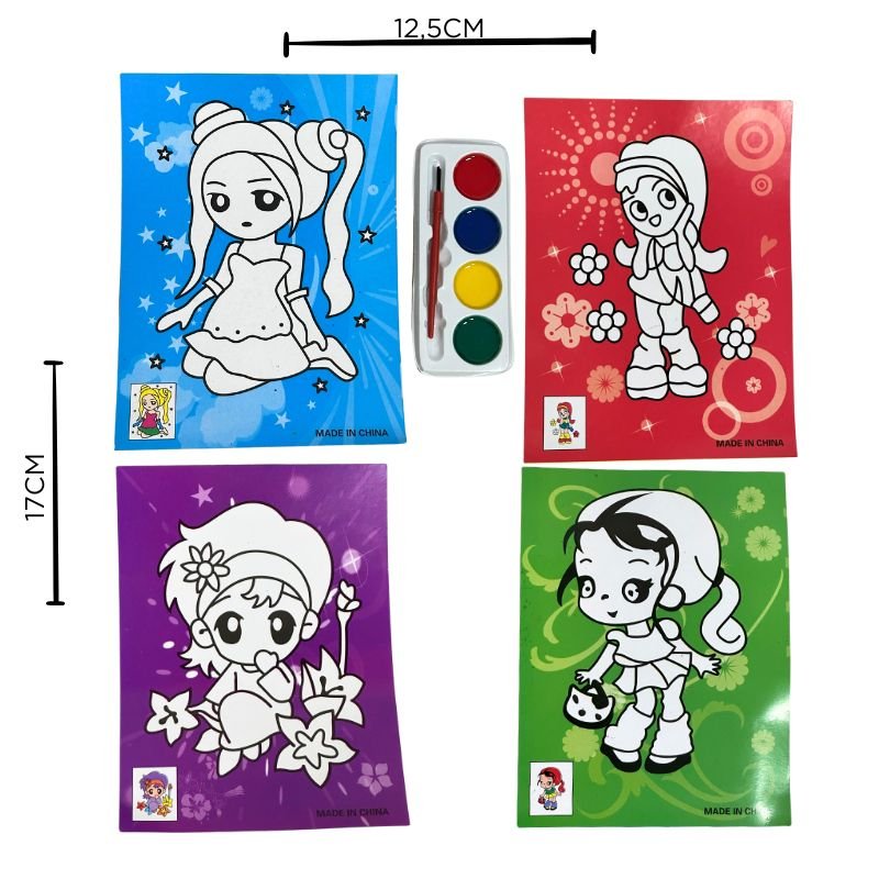 PLANCHA ACUARELAS V/COLOR X15U X100B