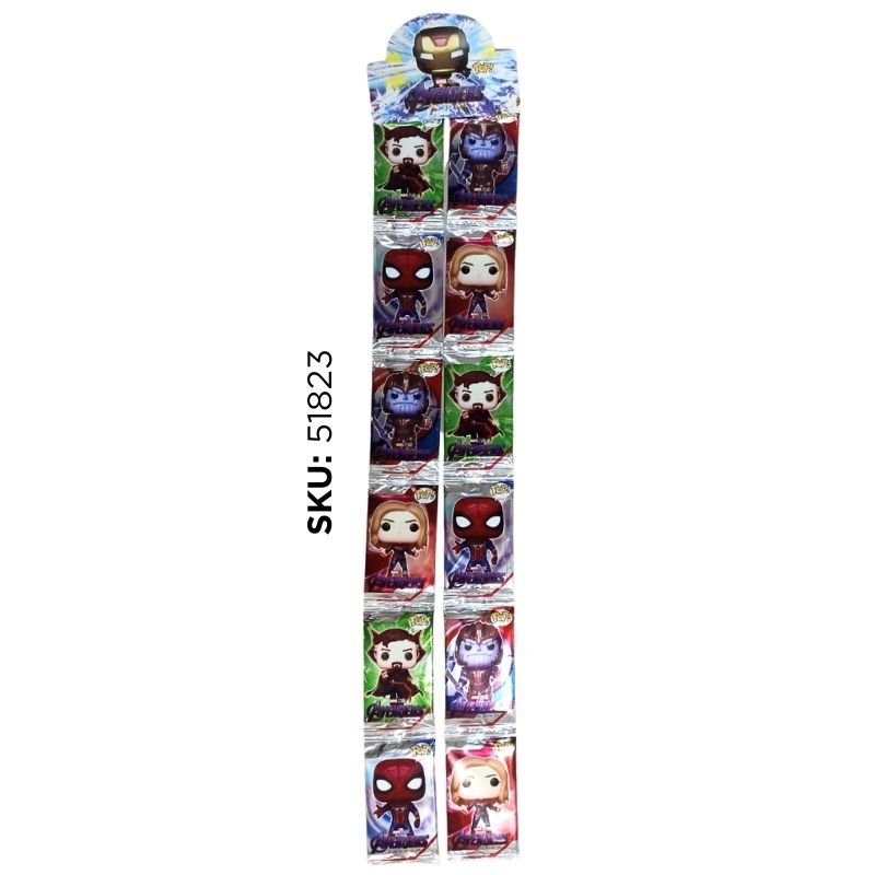PLANCHA CARTAS AVENGERS FUNKO TIRA 12
