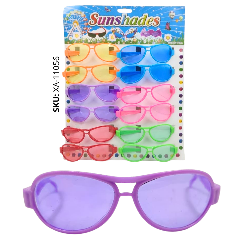 PLANCHA GAFAS DE FIESTA COLORES X1200B