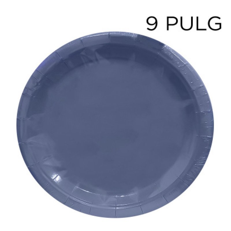 PLATO N9 AZUL PASTEL X10 X200B