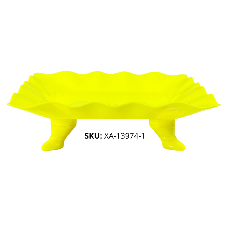 PLATO P/BOCAD CUADR PLAST AMAR NEON XU X96B