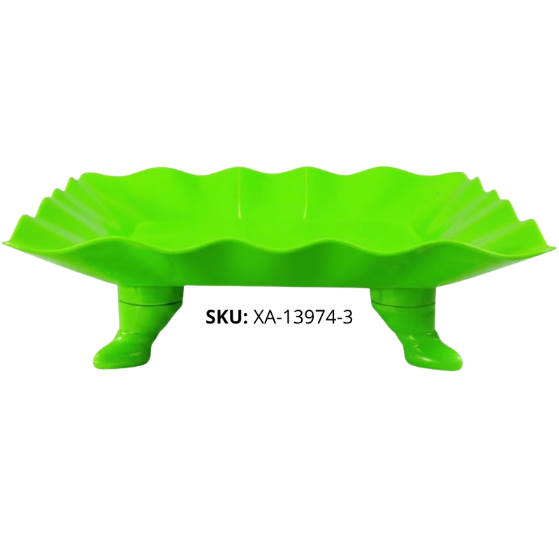 PLATO P/BOCAD CUADR PLAST VERDE NEON XU X96B