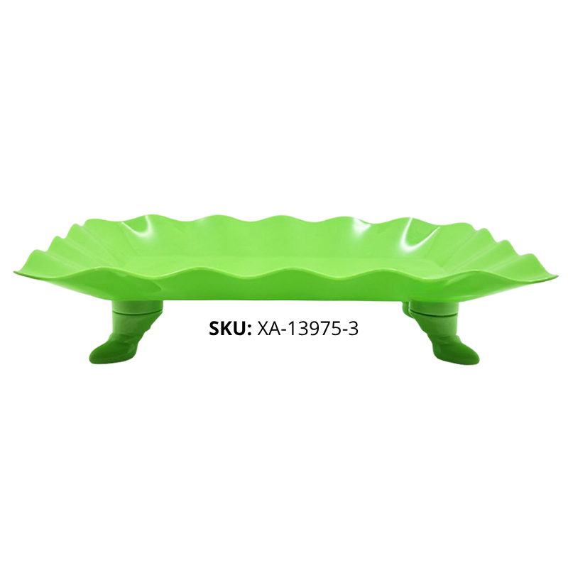 PLATO P/BOCAD RECT PLAST VERDE NEON XU X96B