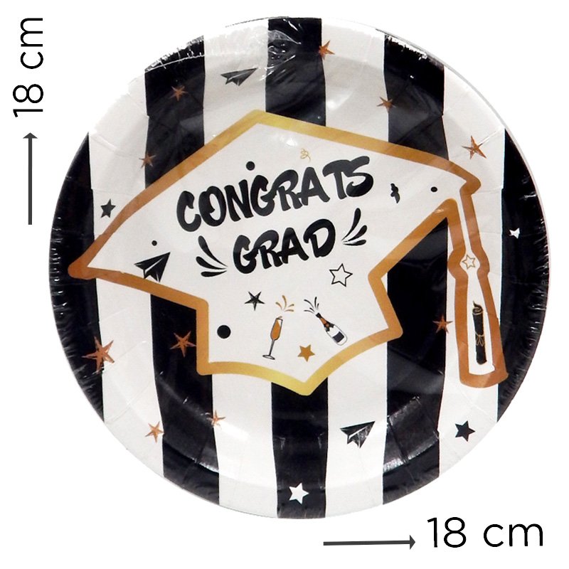 PLATOS CONGRATS GRAD X8