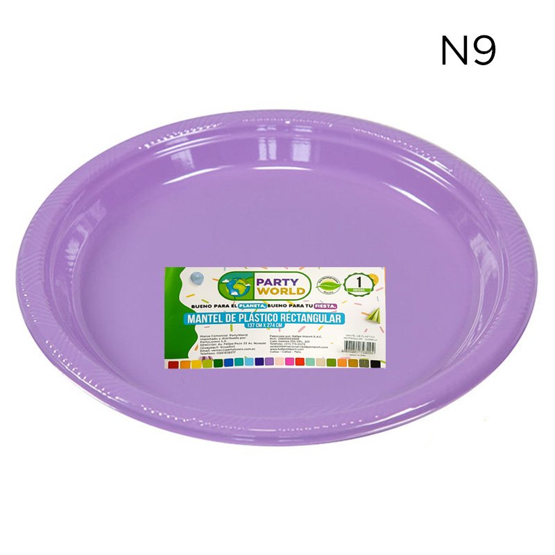 PLATOS PLAST.N9 LILA X 10U.