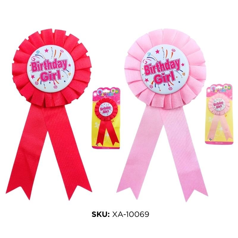 PRENDEDOR BIRTHDAY GIRL XU/2COL. /1000B