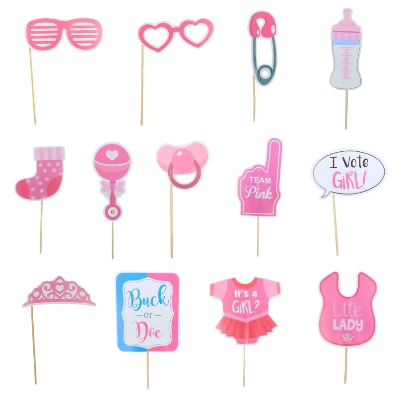 PROPS BABY SHOWER NIÑA 12PCS XU X360B
