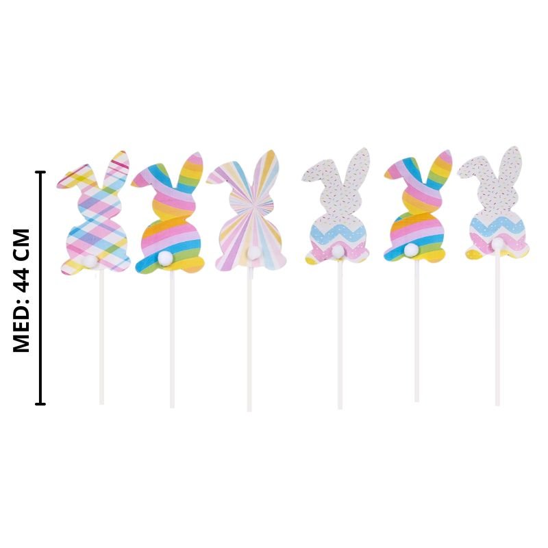 PROPS CONEJO COLORES PASTEL 6PCS