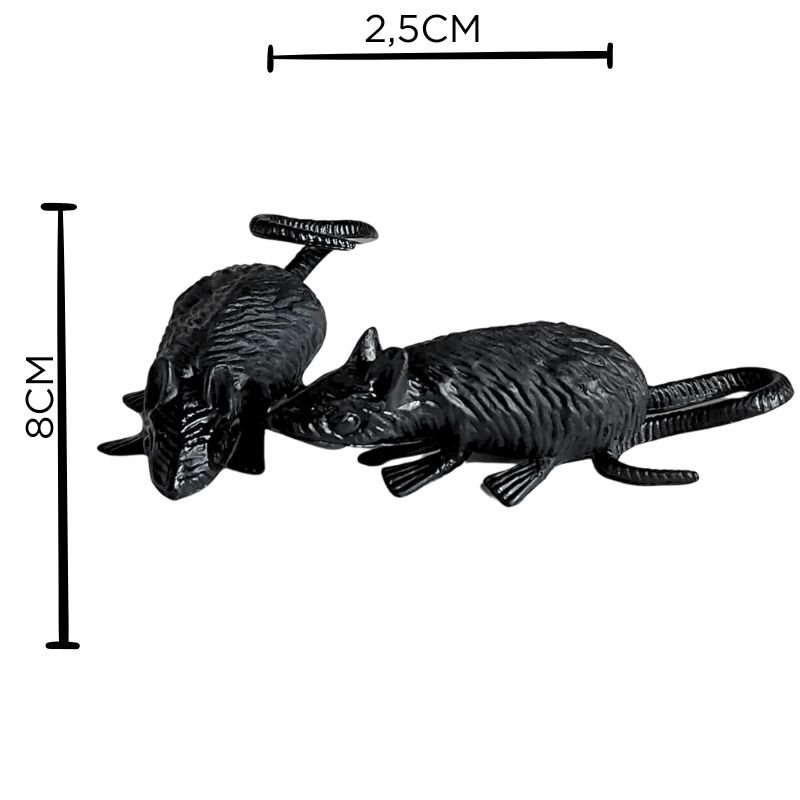 RATONES NEGROS PEQ PAQ/12U
