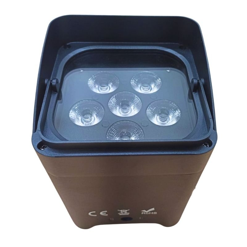 REFLECTOR NEGRO LE 6 LUCES 20X13CM BX6