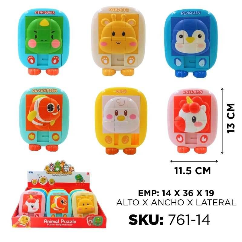 ROMPECABEZAS ANIMALS 6MOD CX12 BX24