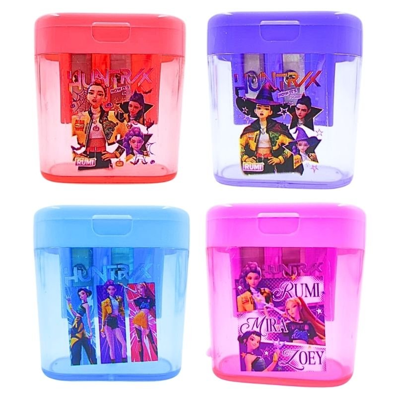 SACAPUNTAS DOBLE GUERRERAS K-POP 4 COLOR XU CJA/24