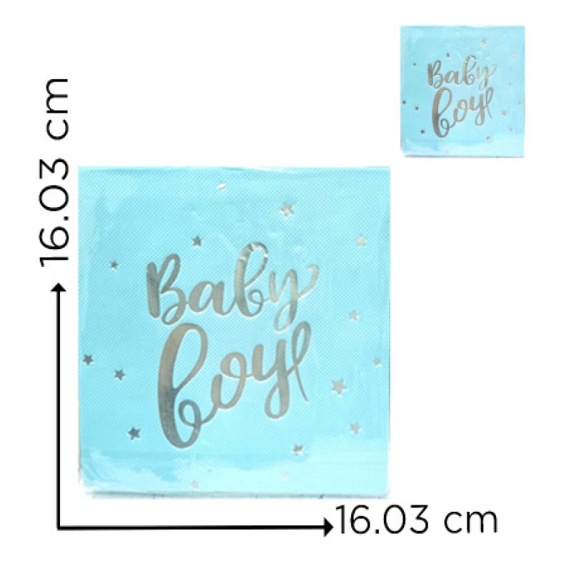 SERVILLETA BABY BOY X20 X300B
