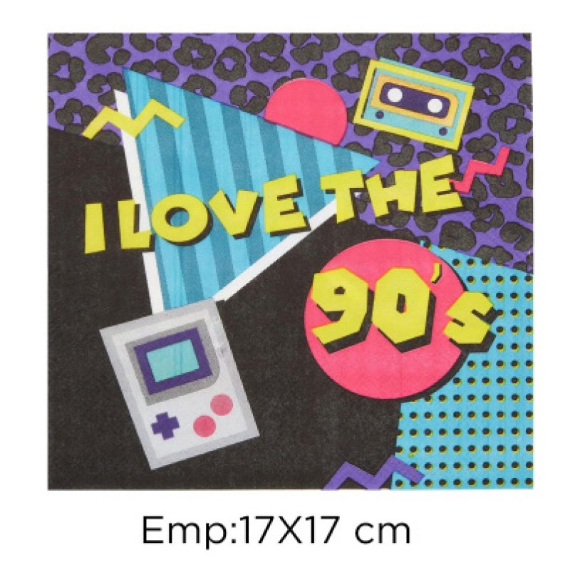 SERVILLETA I LOVE 90´S X20 X240B