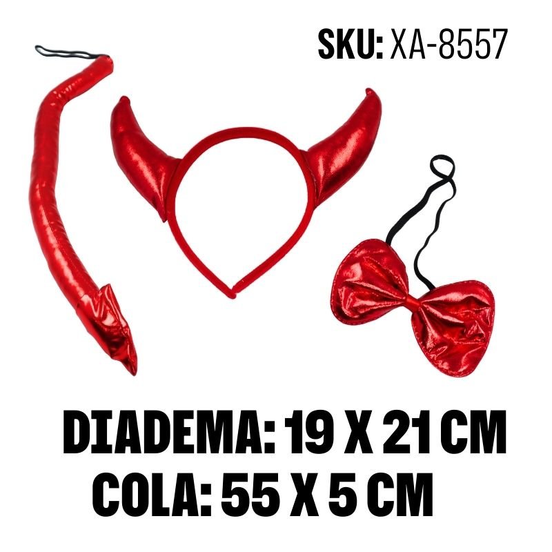 SET DIABLITO ROJO 3 PCS FDAX12 BX300
