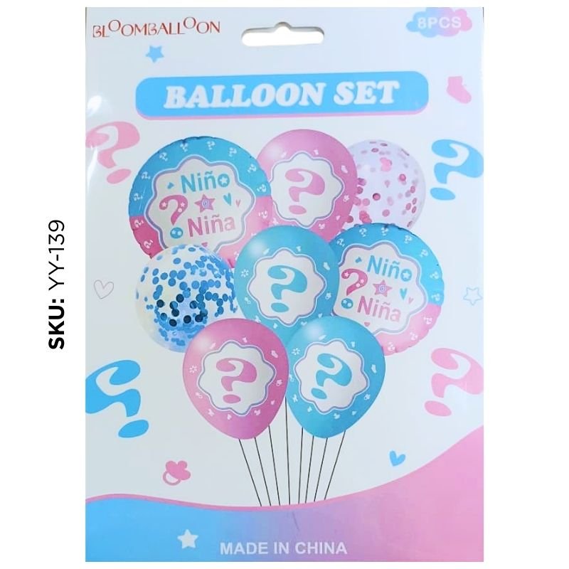 SET GLOBO REVELACION/ SEXO 8PCS XU