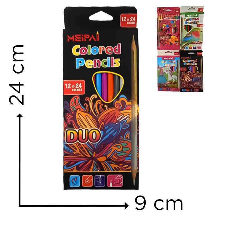 SET LAPIZ BICOLOR 12X24 4MOD