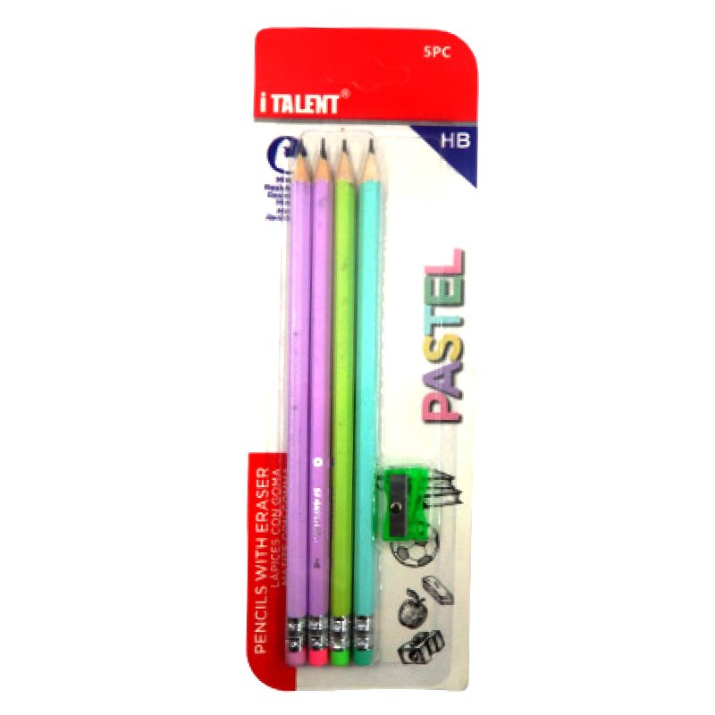 SET LAPIZ X4 HB PASTEL