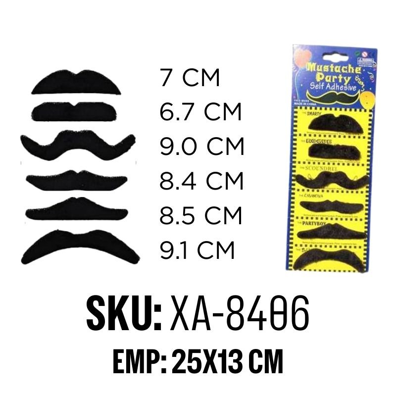 SET MOSTACHOS 6PCS FX12 BX2880