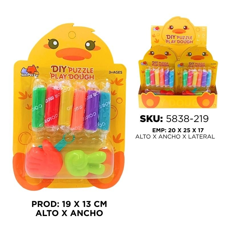SET PLASTILINA PATITO 9PCS CX12 BX24