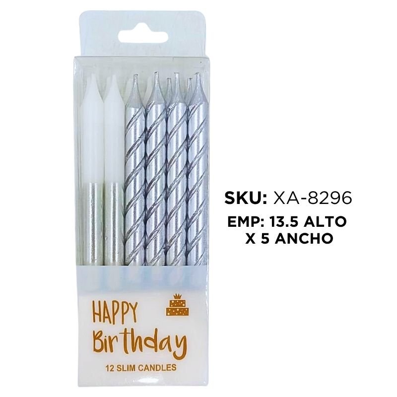 SET VELA PLATA X12 PCS 11CM BX576