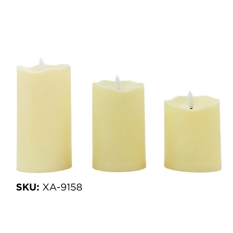 SET VELAS LED CALIDA X3PZS X48B