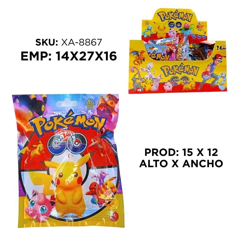 SOBRE SORPRESA POKEMON XU CX24 BX30