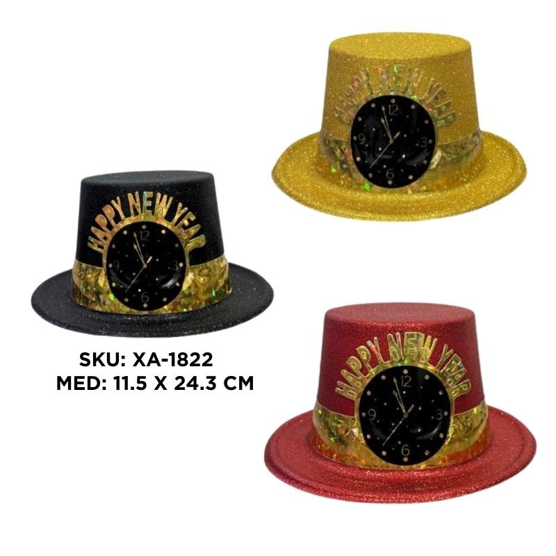 SOMBR. ESC. RELOJ HAPPY NEW YEAR V/C XU X12