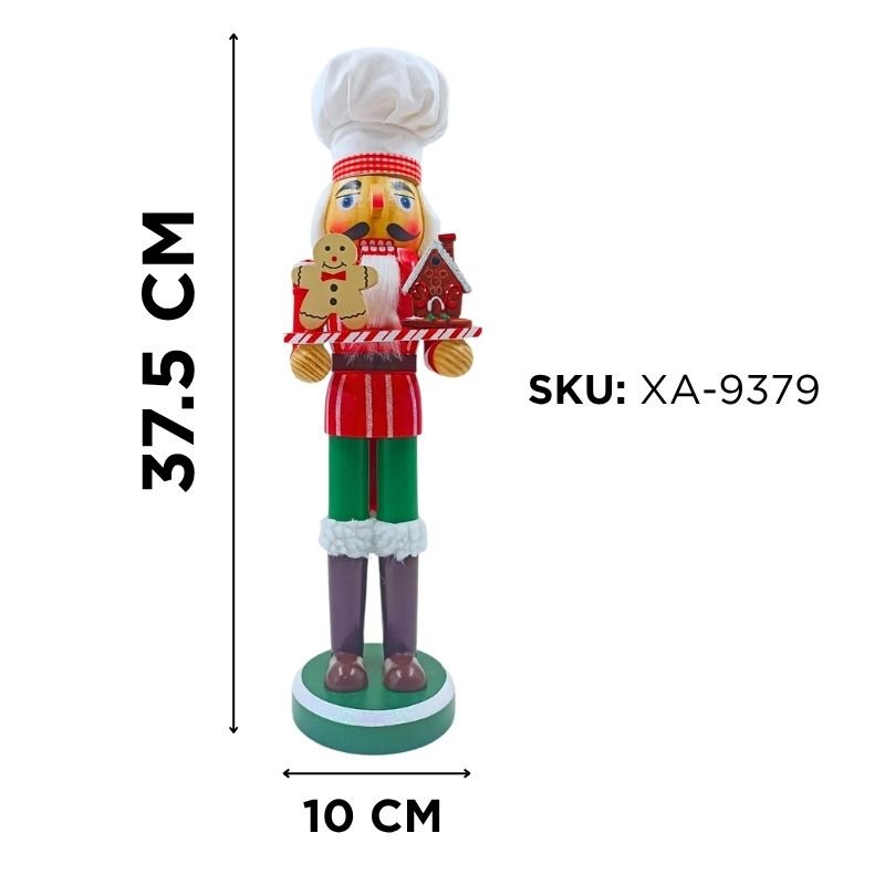 ADORNO CASCANUECES CHEF 38CM X12B