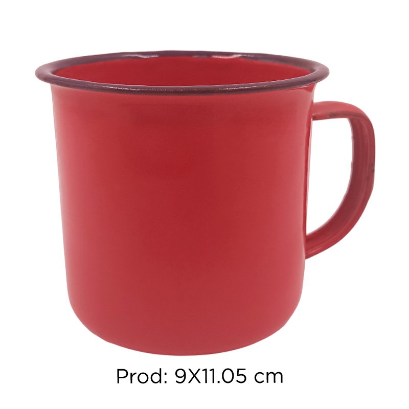 TAZA ROJA METALICA XU X150B