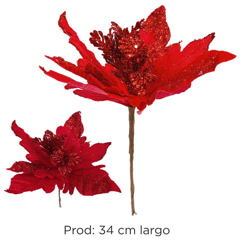 ADORNO FLOR ROJA X 720B
