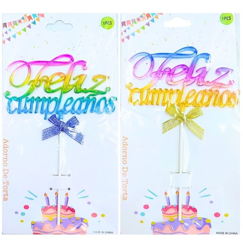 TOPPER FELIZ/CUMPLE DEGRADADO REF:11J7K-10