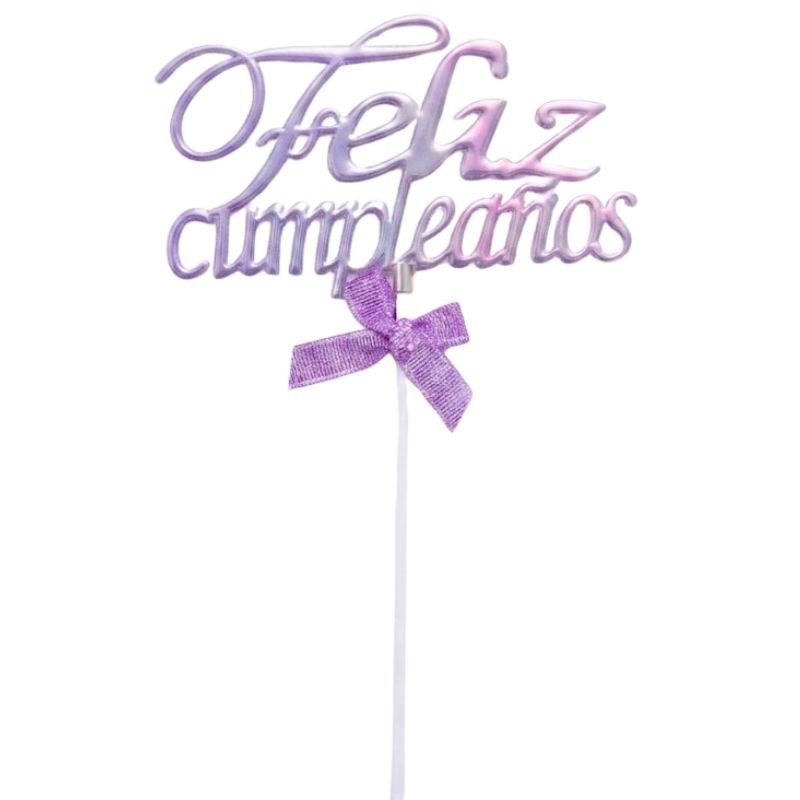 TOPPER FELIZ/CUMPLE MORADO REF:11J7K-7