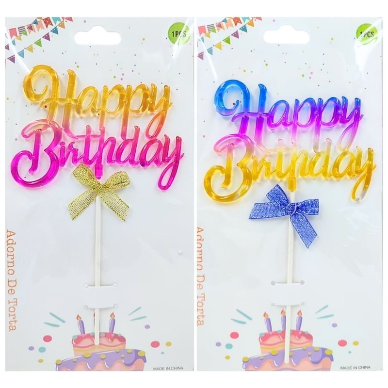 TOPPER HAPPY/BDAY DEGRADADO REF: 11J7K-11