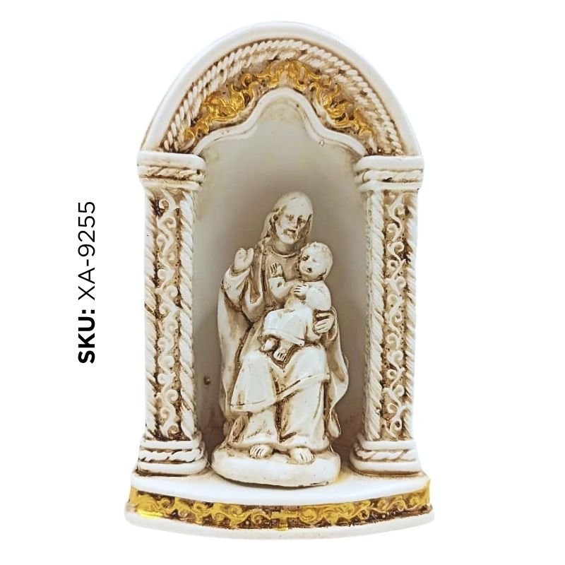 ADORNO RELIGIOSO RESINA BLANCO XU X72B