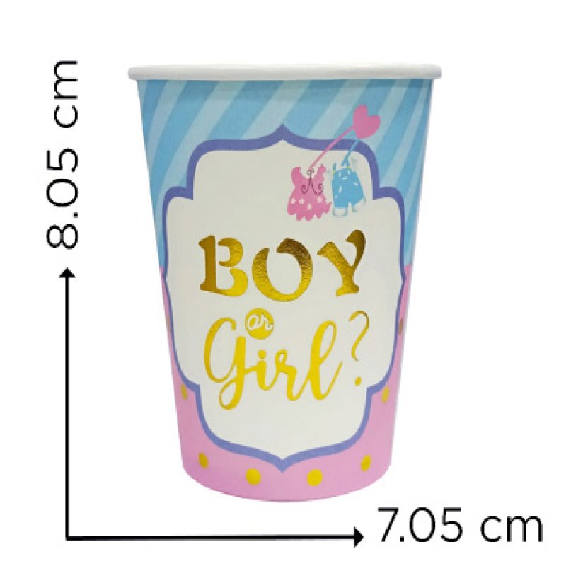 VASO CART. BOY/GIRL X10 X300B