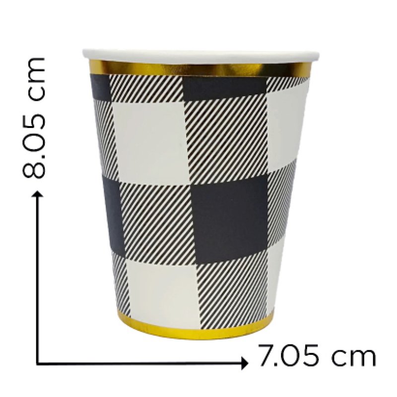 VASO CART. CUAD. BL/NG X10 X300B