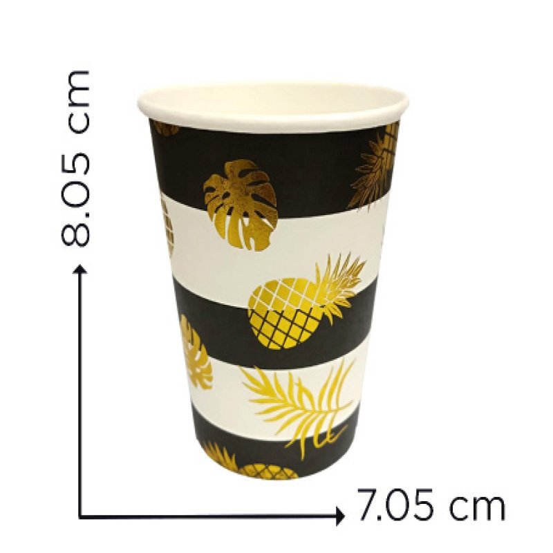 VASO CART. PIÑA DARK X10 X300B