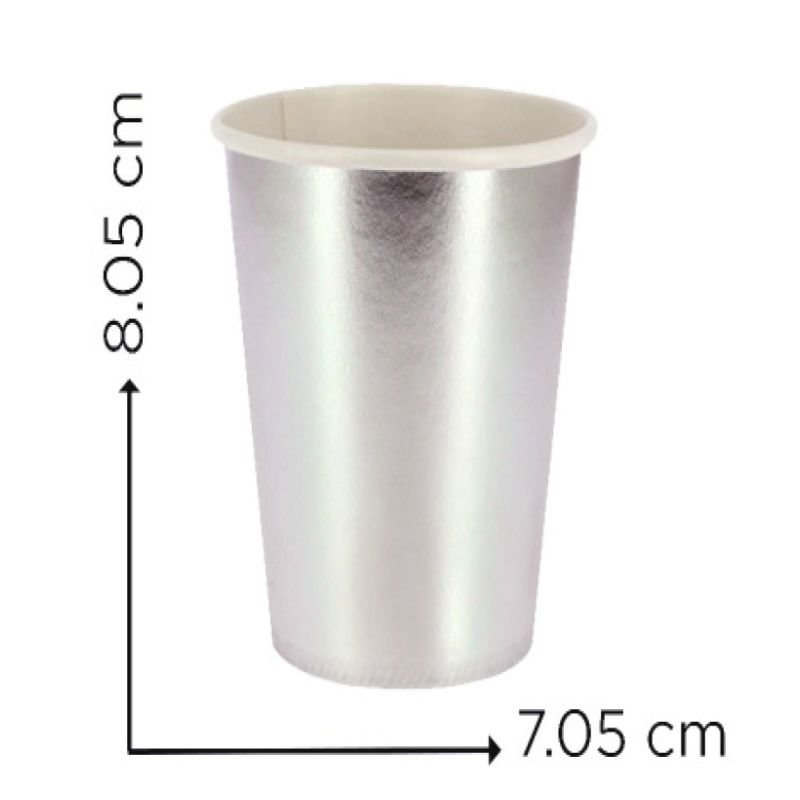 VASO CART. PLATA LLANO X10 X300B
