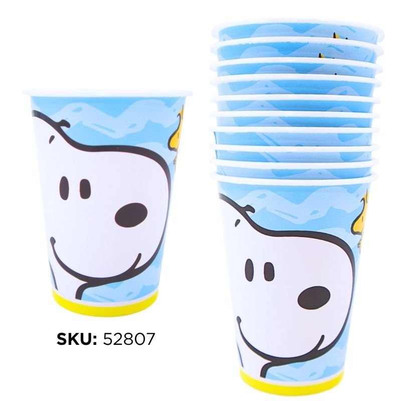 VASO SNOOPY X10 PCS UNDS