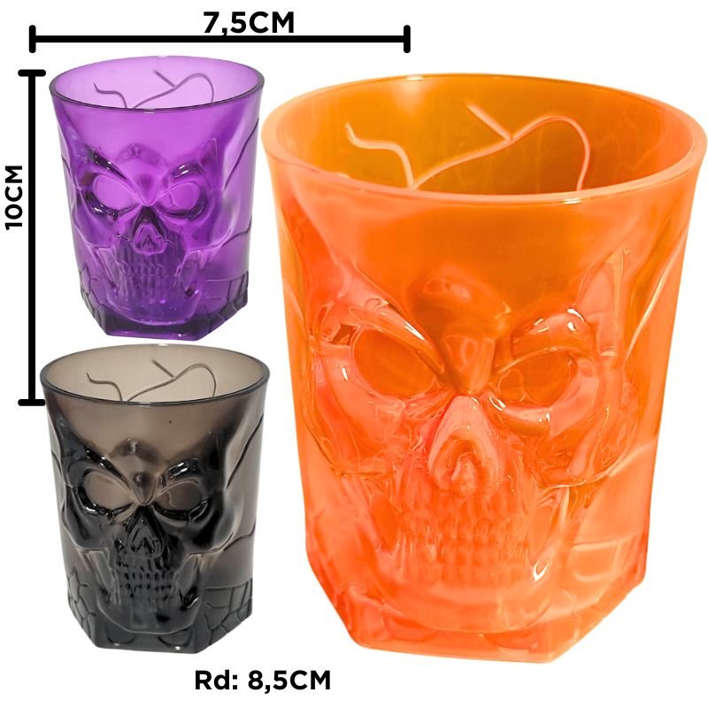VASOS CALAVERA V/COL X144B