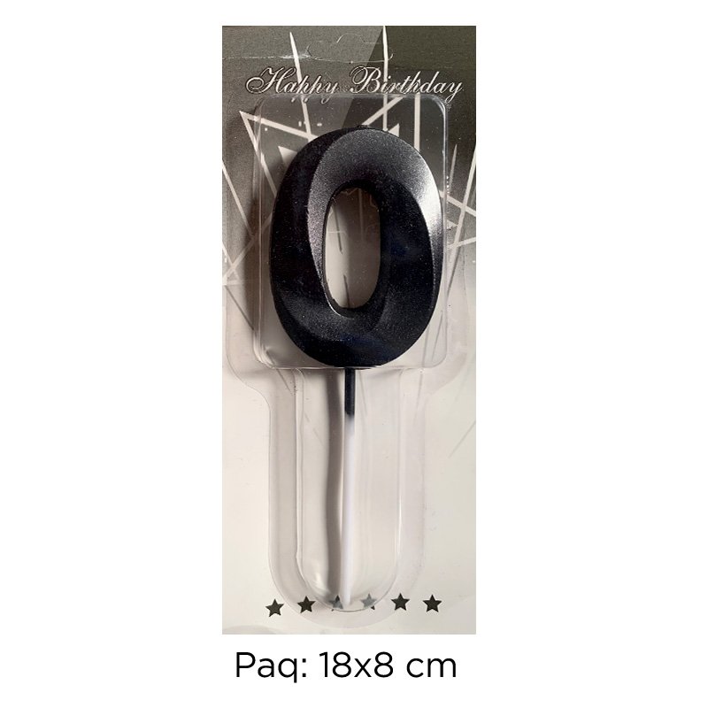 VELA #0 NEGRO RELIEVE XU X720B