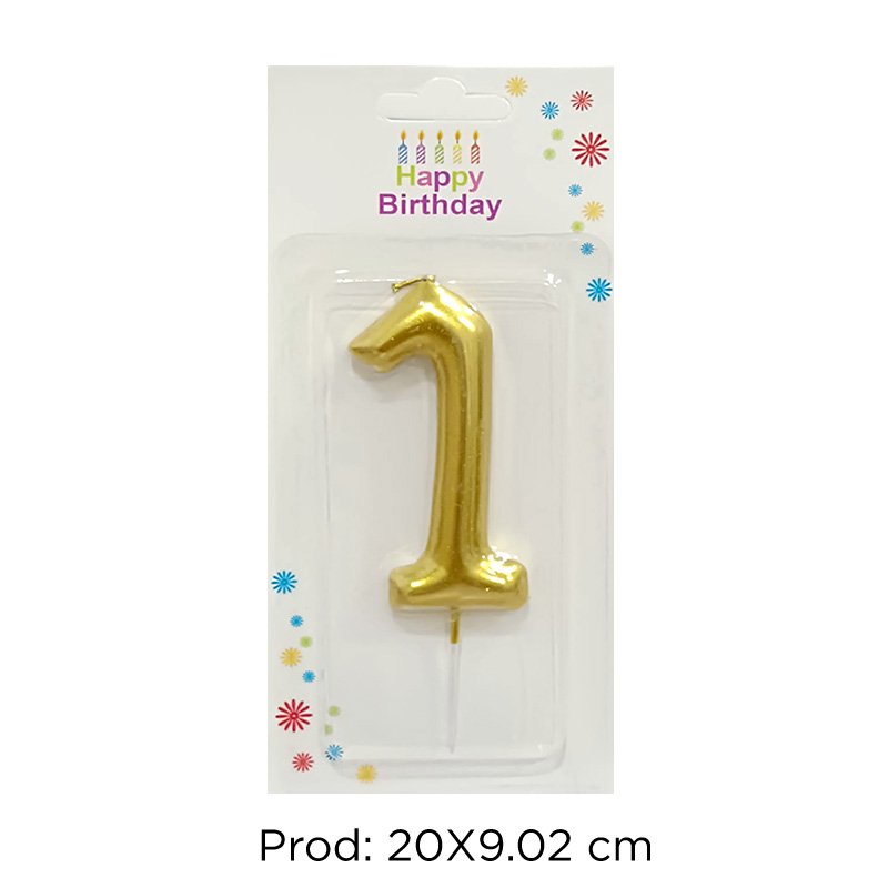 VELA #1 DORADA CROMADA XU X240B