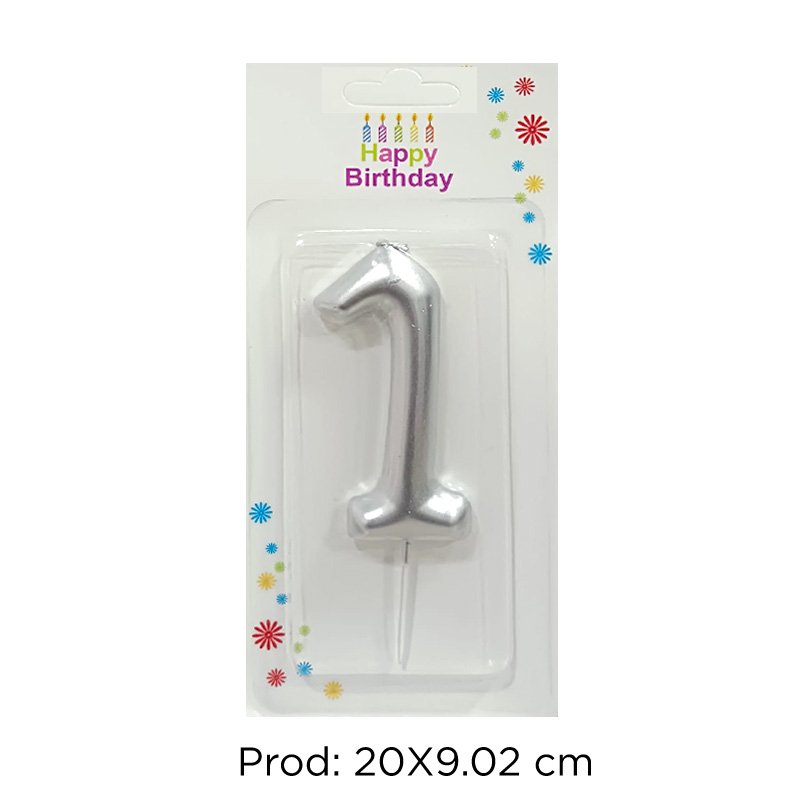 VELA #1 PLATA CROMADA XU X240B
