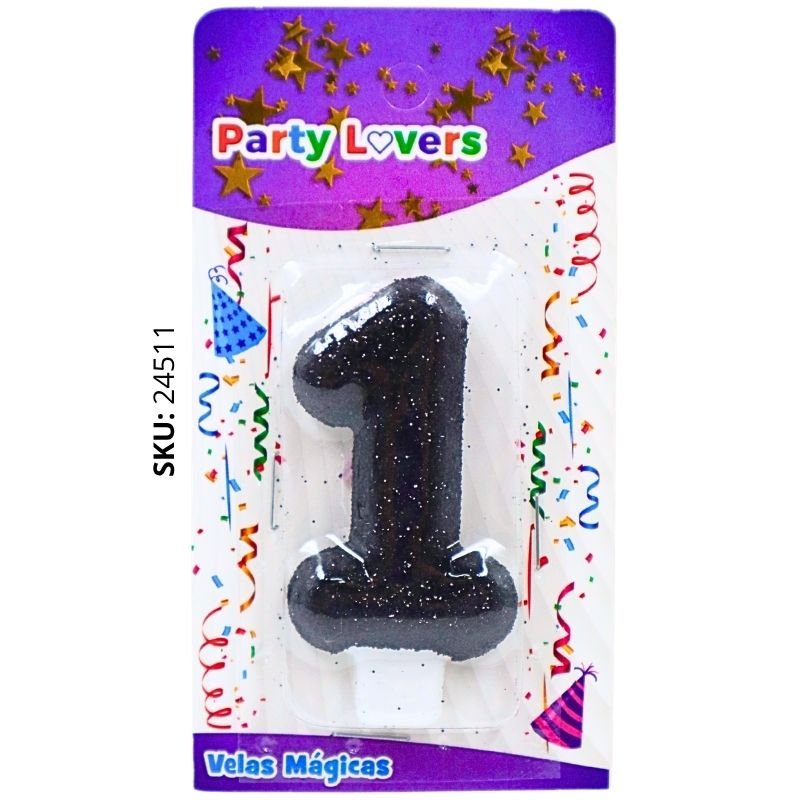 VELA ESC. #1 NEGRO MAGIC