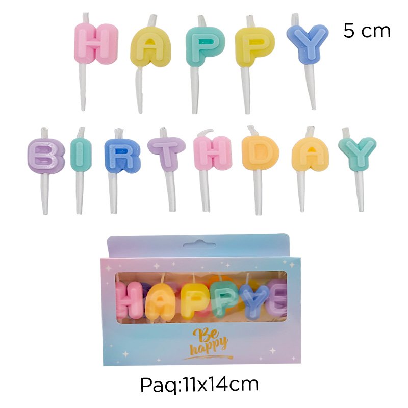 VELA HAPPY BIRTHDAY X 13PCS