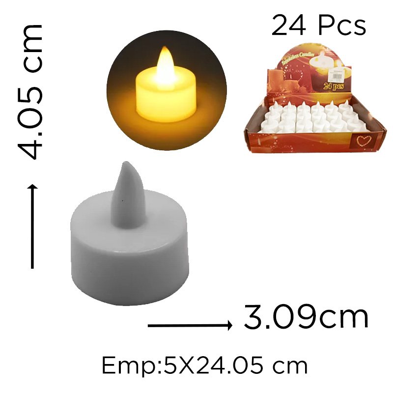 VELA LED CALIDA PEQ XU