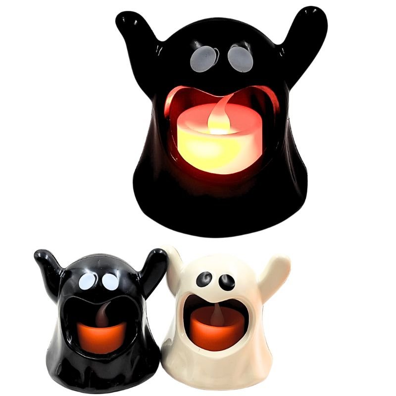 VELA LED FANTASMA HALLOWEEN X12 X480B
