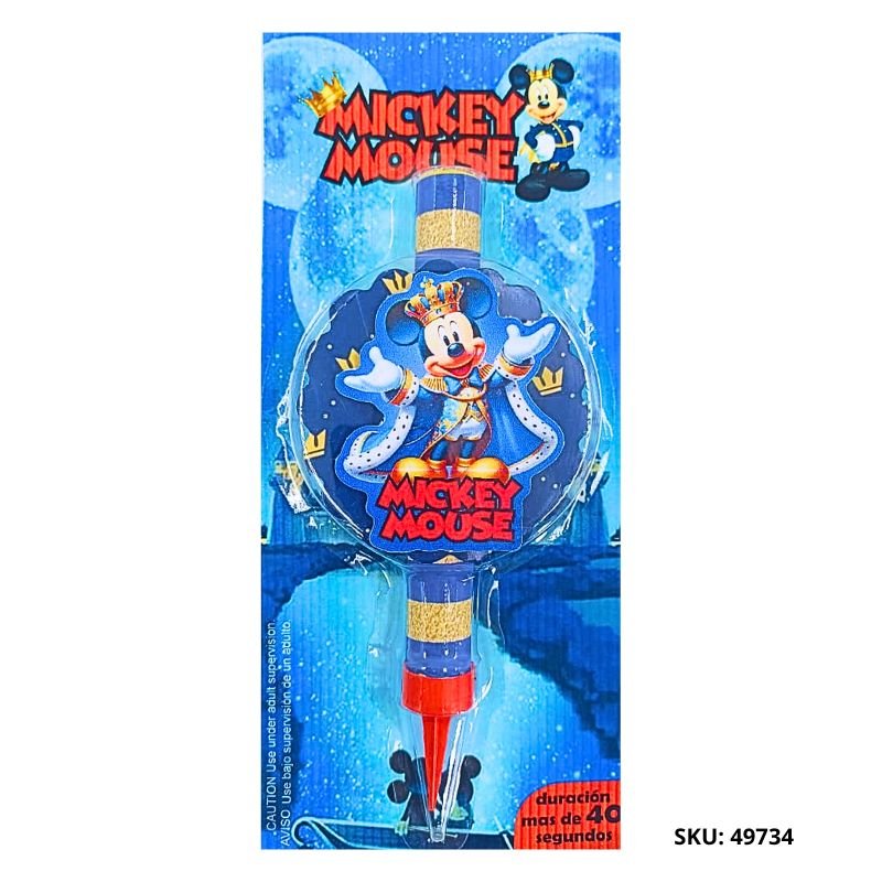 VELA VOLCAN MICKEY AZUL REY